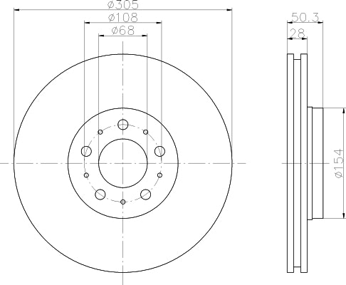 NF PARTS stabdžių diskas NF1699239